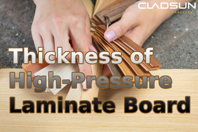 How thick is high pressure laminate board near me