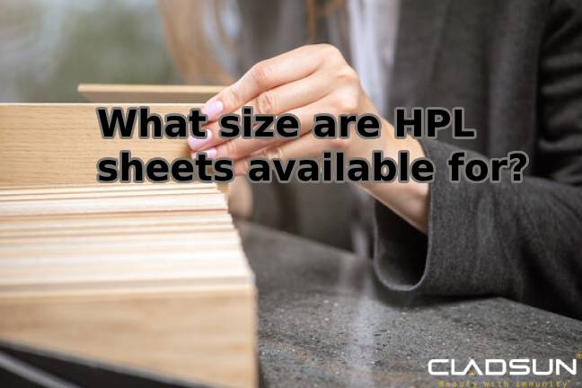 hpl sheet size